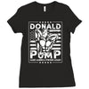 donald pump Ladies Fitted T-Shirt