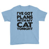 plans with my cats tonight Youth Tee