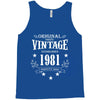 original parts vintage established 1981 perfectly aged Tank Top