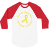 Ewing Sarcoma Awareness 3/4 Sleeve Shirt
