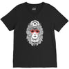 girl and skull V-Neck Tee