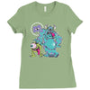 monsters fink Ladies Fitted T-Shirt