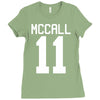 mccall 11 t shirt tee tshirt teenwolf Ladies Fitted T-Shirt