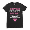 I'm Your Father's Day Gift Mom Says You're Welcome Girl Ladies Fitted T-Shirt