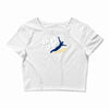 swan dive Crop Top