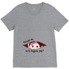 August Peeking Out Baby Girl V-Neck Tee