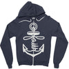 anchored faith (2) Zipper Hoodie