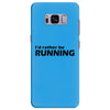 i'd rather be running funny cool run runner marathon sport athlete shi Samsung Galaxy S8 Plus