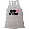 Bun in the Oven with Heart Baby Girl Racerback Tank