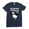 5 Percent Unicorn 95 Percent Ninja Ladies Fitted T-Shirt