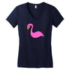 animal pink Women's V-Neck T-Shirt