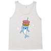 narwhal donuts cute unicorn sweet cool awesome Tank Top