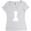 Chess King and Pawn Women's Triblend Scoop T-shirt