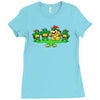 turtle surprise Ladies Fitted T-Shirt