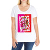 card as Ladies Curvy T-Shirt
