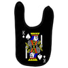 party king design funny humor cool graph baseball Baby Bibs