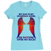 my dad is my angel Ladies Fitted T-Shirt