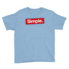 simple red Youth Tee