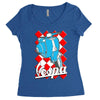 funny vespa chequer board, ideal gift or birthday present Women's Triblend Scoop T-shirt