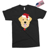 golden retriever dog with red santa's hat Exclusive T-shirt