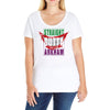 straight outta arkham Ladies Curvy T-Shirt