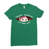 May Peeking Out Baby Girl Ladies Fitted T-Shirt