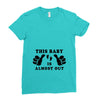 This Baby is Almost Out Ladies Fitted T-Shirt