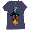 space skull Ladies Fitted T-Shirt