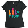 Lil Sister Women's Triblend Scoop T-shirt