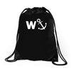 w anchor funny pub joke Drawstring Bags