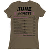 June Girl Facts Gemini Ladies Fitted T-Shirt