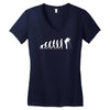 evolution fotograf stativ bilder objektiv f&uuml;r nikon cannon fans photo Women's V-Neck T-Shirt