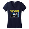 cookie monster Women's V-Neck T-Shirt