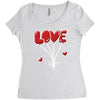 love balon Women's Triblend Scoop T-shirt