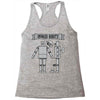 onward robots! &ndash; by chris ware Racerback Tank