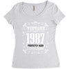 vintage made in 1987 perfectly aged a living legend Women's Triblend Scoop T-shirt