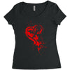heartless splatter Women's Triblend Scoop T-shirt