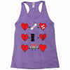 ls lesbian full heart Racerback Tank