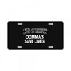 commassavenavy License Plate