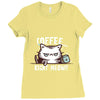 catffeine Ladies Fitted T-Shirt