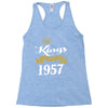 kings are born in 1957 Racerback Tank