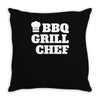 bbq grill chef Throw Pillow