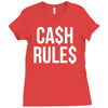 ca$h rule$ Ladies Fitted T-Shirt