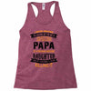 Super Cool Papa Of A Freaking Awesome Daughter Racerback Tank