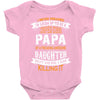 Super Cool Papa Of A Freaking Awesome Daughter Baby Onesie
