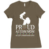 proud Autism  mom Ladies Fitted T-Shirt