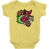 pink punk wolf Baby Onesie