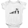 stop following me monkey Baby Onesie