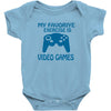 my favorite exercise is video games Baby Bodysuit