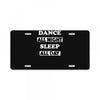 dance all night License Plate